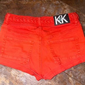 kendall and kylie coral shorts